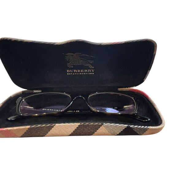 Burberry B 2073 3002 Tortoise Rectangle Eyeglasses Frames 53-16-135 Italy Brown - Picture 4 of 10